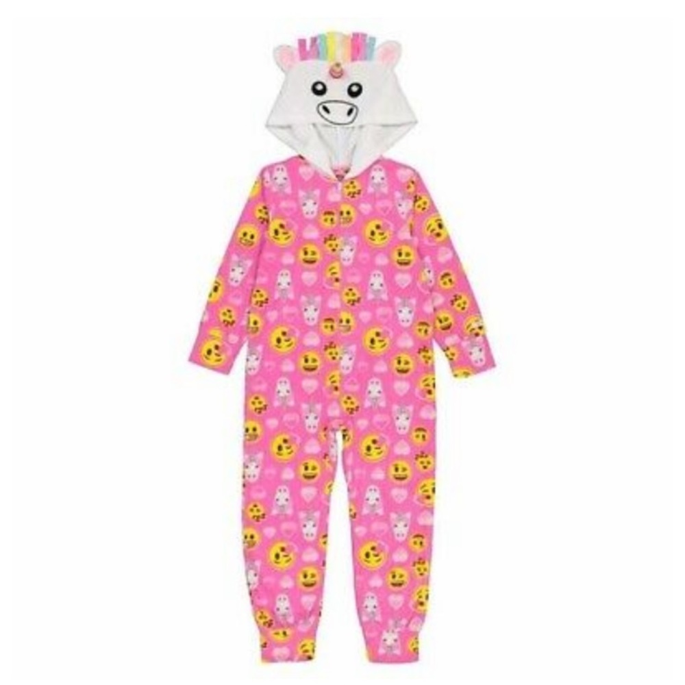 Emoji Kids Hooded Blanket Sleeper